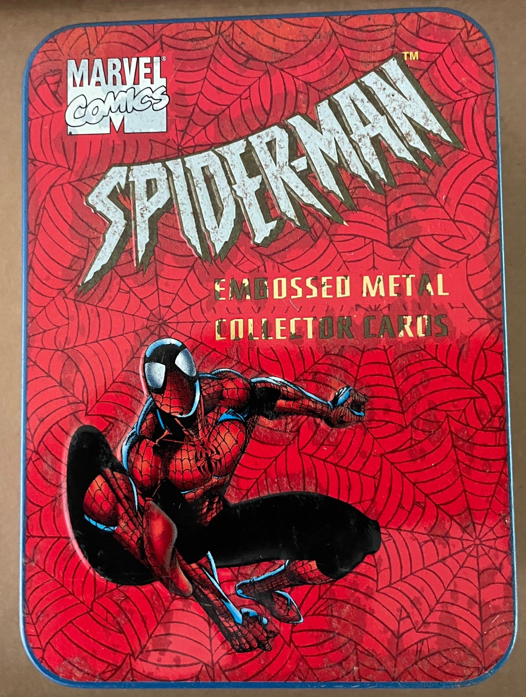 Spider-Man embossed metal collector cards