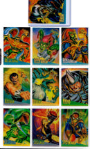 Jeu de 10 cartes Spider-Man Clear Chrome NM