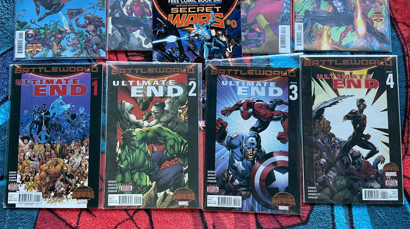 Marvel Super Heroes Secret Wars Battleworld/Ultimate End #1-4 series 1 & 2 FCBD#0 NM