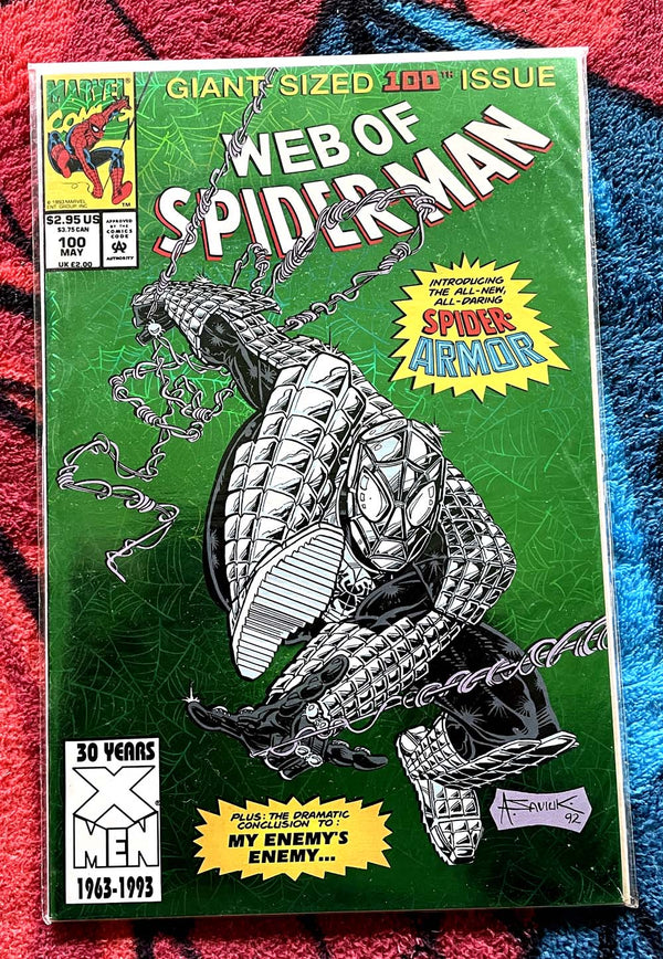 Web Of Spider-Man #100-1st appearance Spider Armor VF-NM