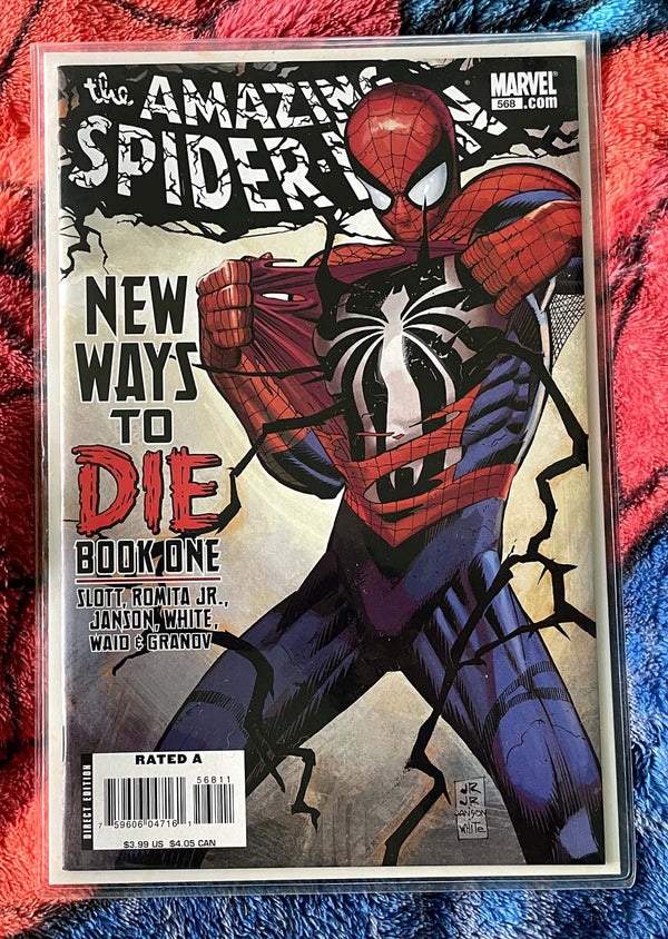 The Amazing Spider-Man #568-573 NM New Ways to Die/Variants autograph COA