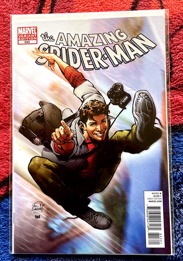 The  Amazing Spider-Man # 643 Peter Parker Variant NM