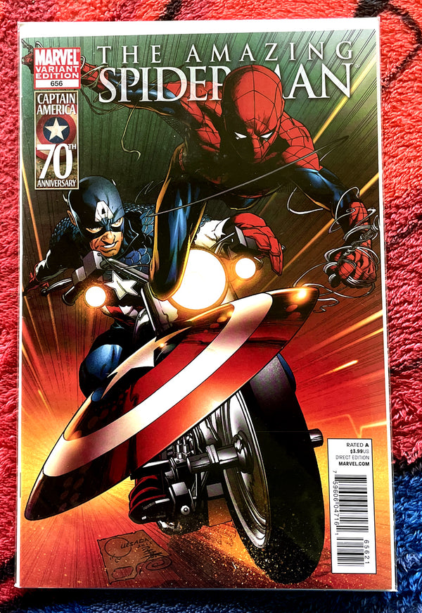 The Amazing Spider-Man #656, variante de Captain America NM