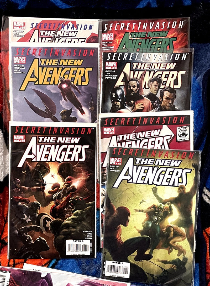 SECRET INVASION #1-5,The New Avengers #38-47-one shots,variants NM