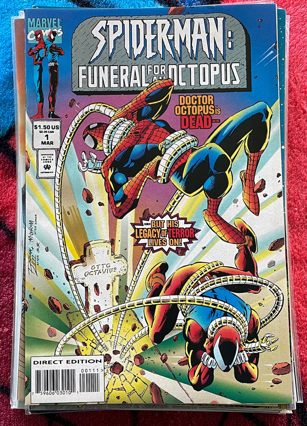 DOCTOR OCTOPUS NEGATIVE EXPOSURE/ SPIDER-MAN OUT OF REACH/Funeral for an Octopus VF-NM complete