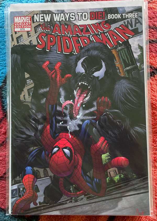 The Amazing Spider-Man #570 New Ways to Die McKone Venom/Monkey variant VF-NM