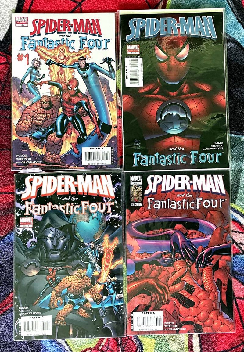 Spider-Man and The Fantastic Four #1-4/Human Torch #1-4-One Shot VF-NM