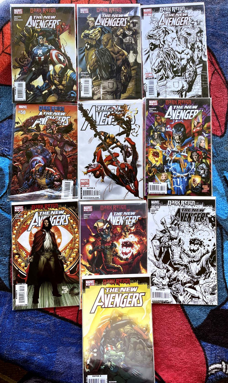 The New Avengers 48-54-sketch variants VF