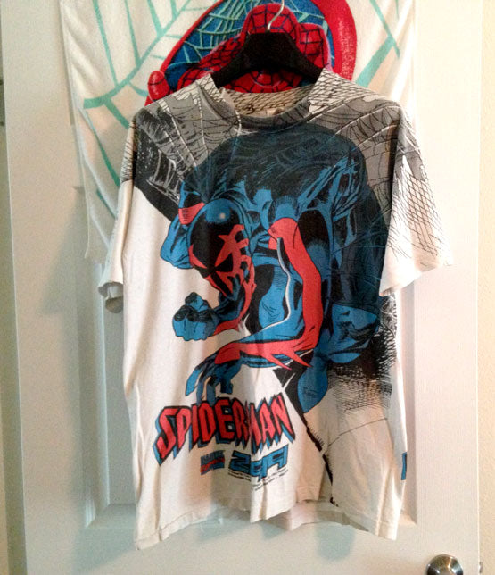 RARE Spider-Man 2099 Vintage T Shirt XL front and back  graphics