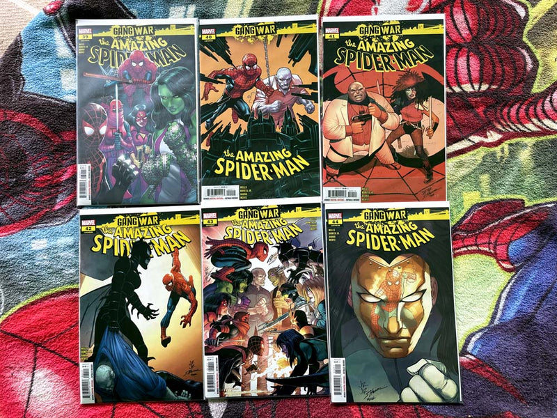 The Amazing Spiderman #35-38,36 variant-#39-44 Gang War  NM