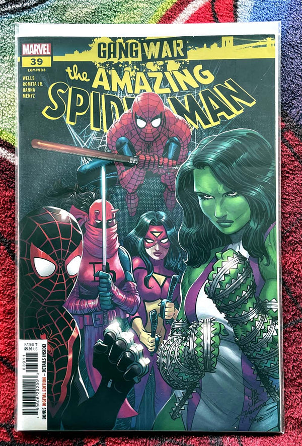 The Amazing Spiderman #35-38,36 variante-#39-44 Gang War NM