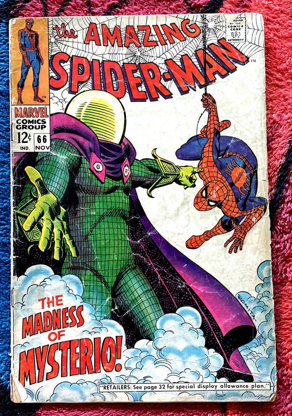 L'incroyable Spider-Man #66-Mysterio- GD 3.5-Marvel Silver Age