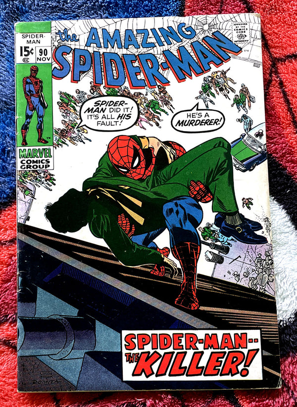 The Amazing Spider-Man #90 F-VF/Mort &amp; Destin/One shot VF-NM