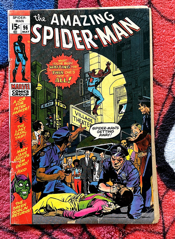 The Amazing Spider-Man #96- Good Marvel Silver Age detached cover