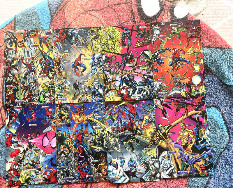 Marvel Master Prints (1994)  Fleer Uncut 8 Card Set Mark Bagley VF-NM