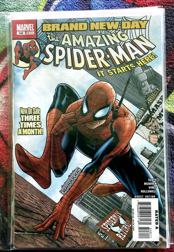 The Amazing Spider-Man -Brand New Day #546-554,variants,COA NM