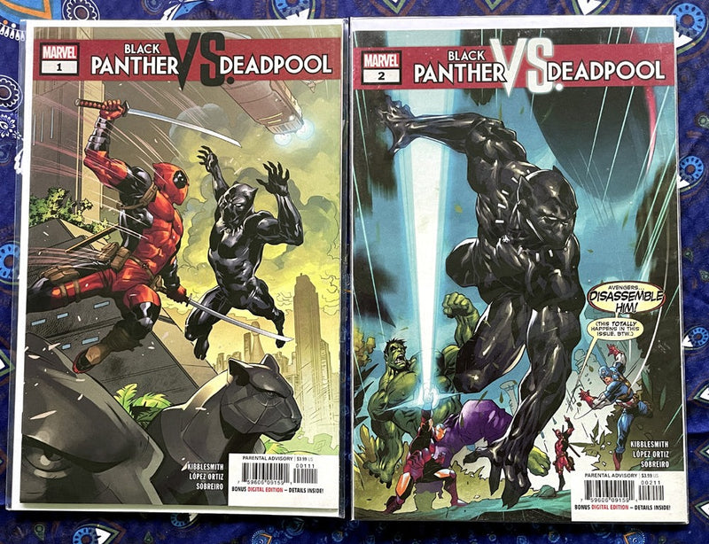Black Panther vs Deadpool 1 & 2 VF-NM
