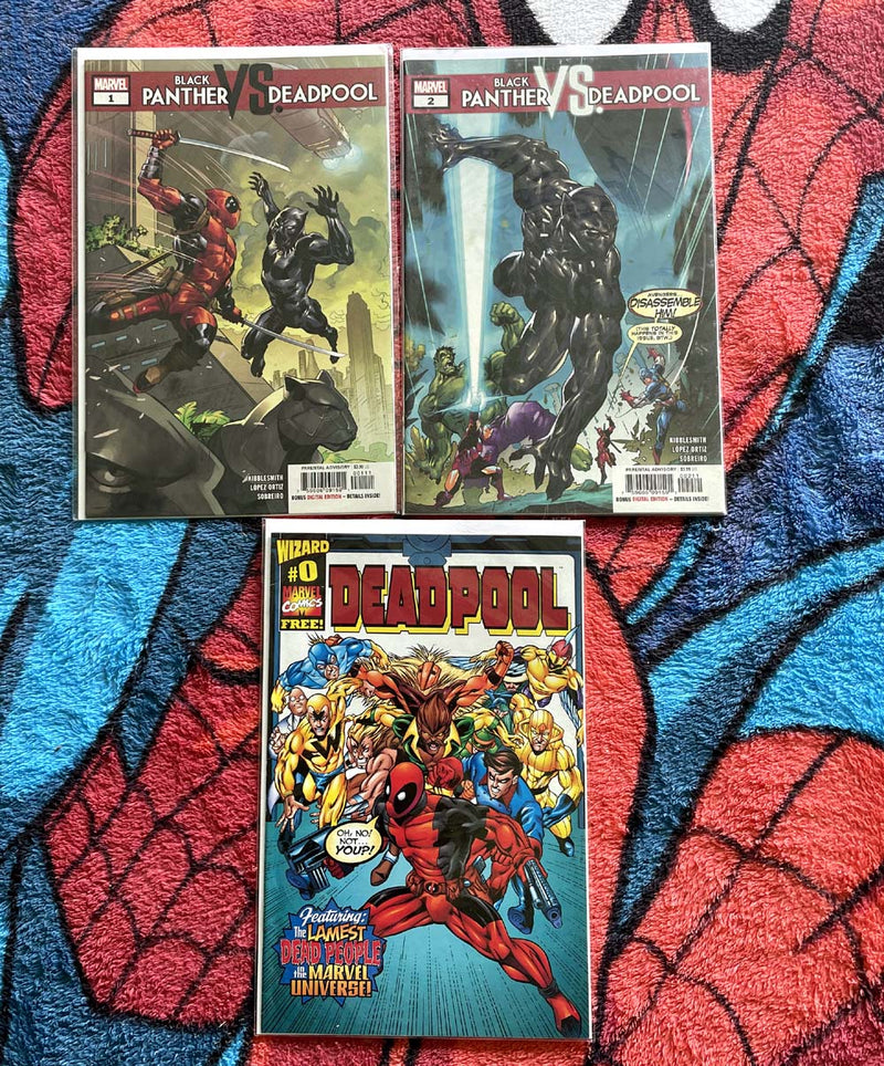 Black Panther vs Deadpool 1 & 2/Wizard