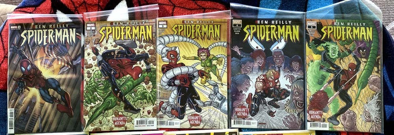 Ben Reilly Spider-Man 1-5 &Scarlet Spider Cyber war & Nightmare VF-NM full run