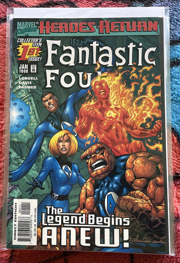 The Fantastic Four Family-Heroes Return #1-4 VF Two in One Annual #1-Thing