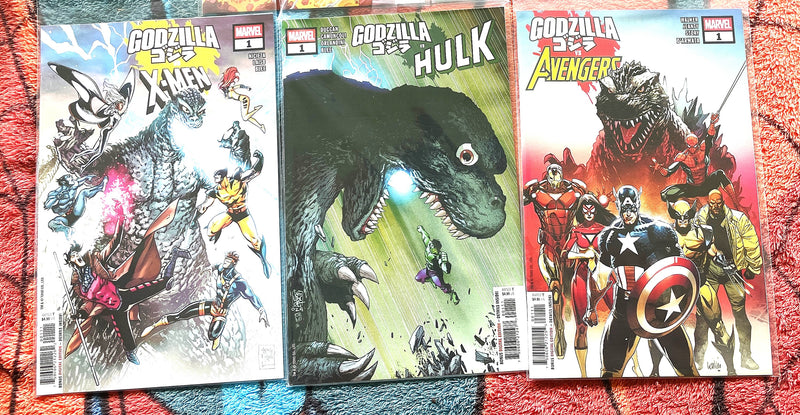 Godzilla vs Hulk, X-Men, Avengers