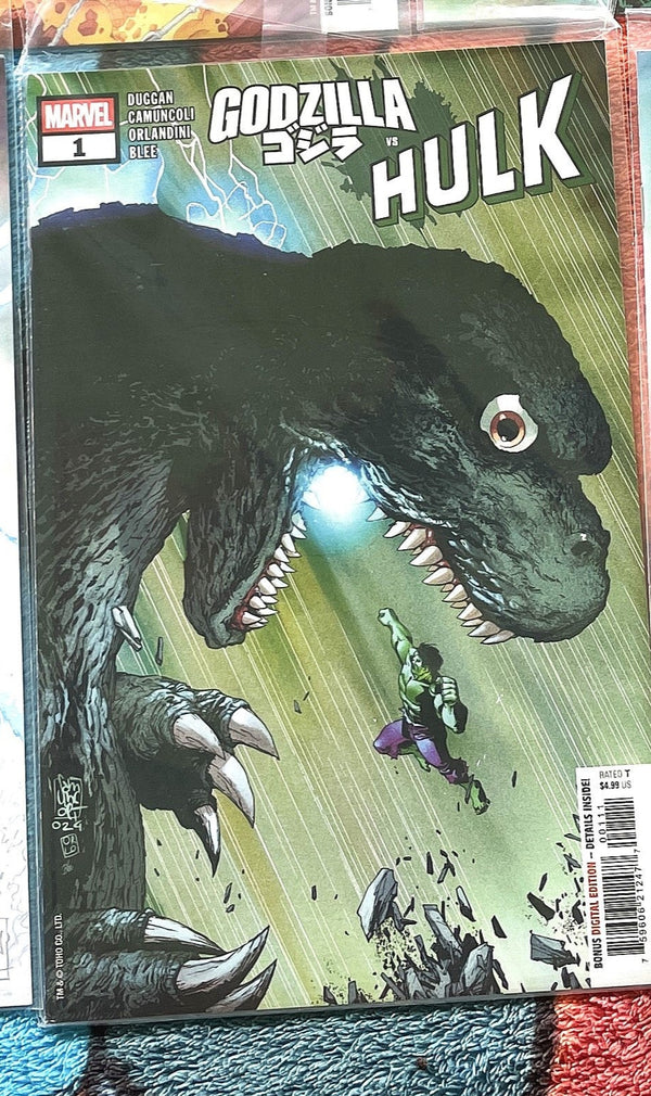Godzilla vs Hulk, X-Men, Avengers #1 VF-NM