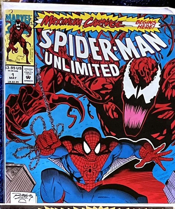 The Amazing Spider-Man Maximum Carnage 1-14 VF-NM Lot complet plus Games Secrets