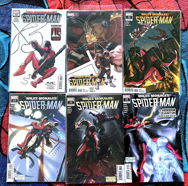 Miles Morales: Spider-Man #30-35, #32 Anka variant full run Lot VF-NM