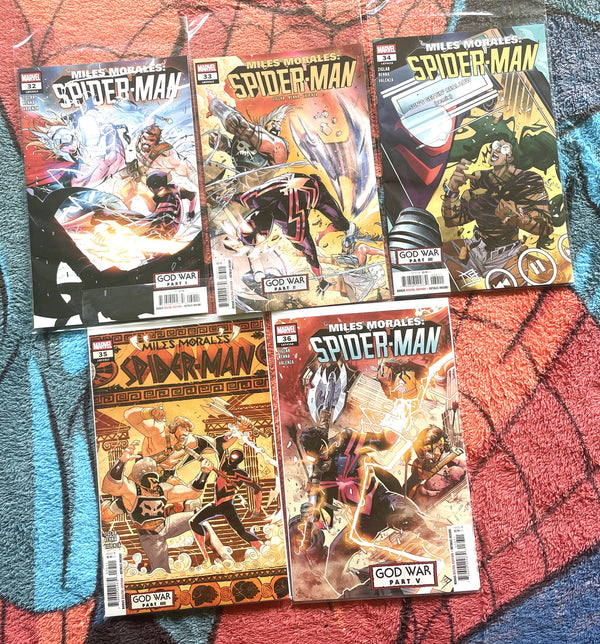 Miles Morales: Spider-Man #32-36 (2025) God War full run NM