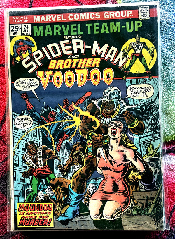 Marvel Team-Up   #22,24,28,33,34 Brother voodoo    F-VF