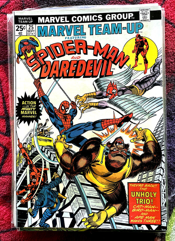 Marvel Team-Up (vol.1)#25,56,73,123 Daredevil  F-VF-NM