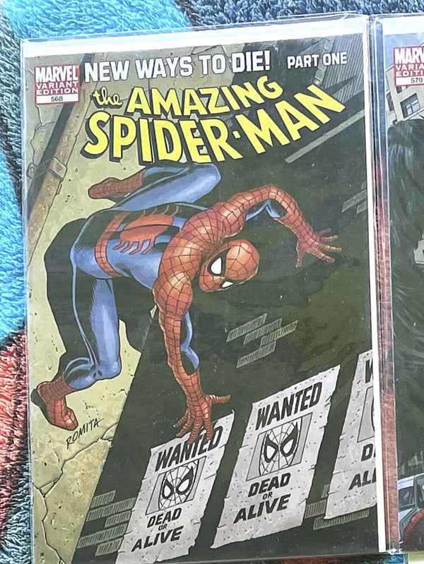 The Amazing Spider-Man  #568  New Ways to Die Romita variants VF-NM