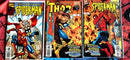 Peter Parker Spider-Man #1,2 and Thor *-Sunburst variant #1 VF-NM