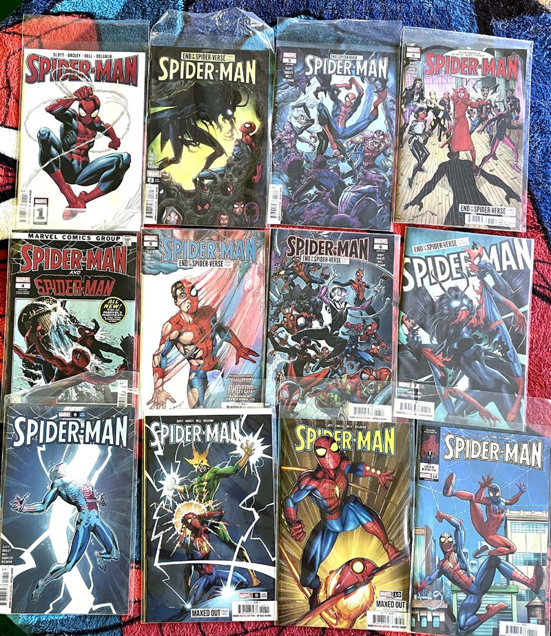 Spider-Man #1 -11-#4 variant M/NM Bagley/Slott