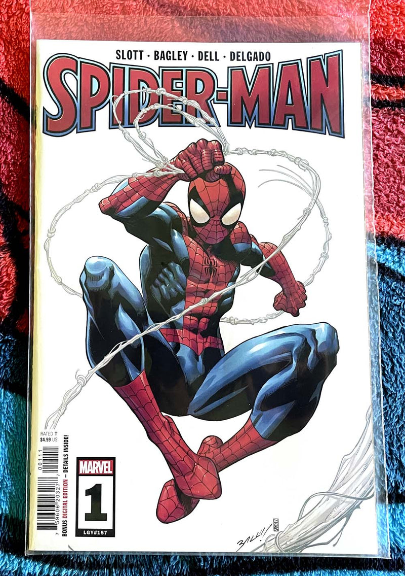 Spider-Man #1 -11-#4 variant M/NM Bagley/Slott