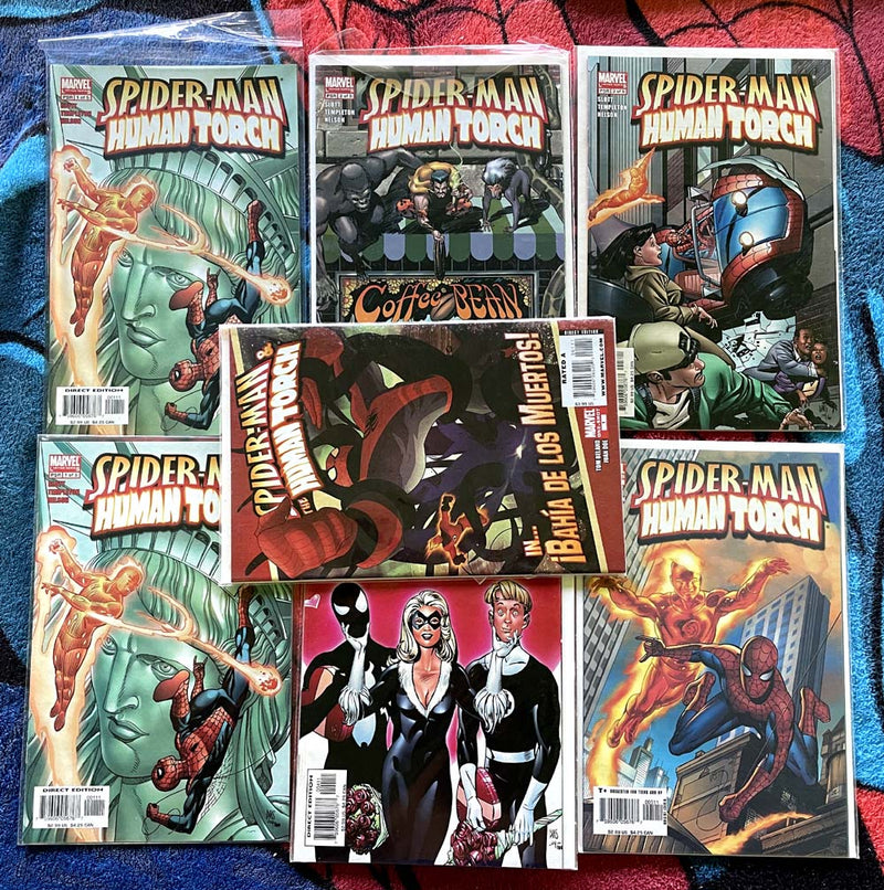 Spider-Man and the Human Torch #1-5/One-Shot #1  VF-NM full run Lot