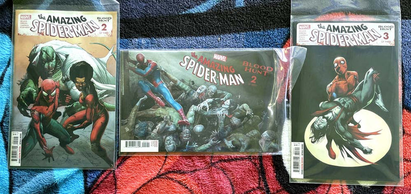 The Amazing Spider-Man Wolverine Blood Hunt 1,2, & 3 /variants 1/Red NM