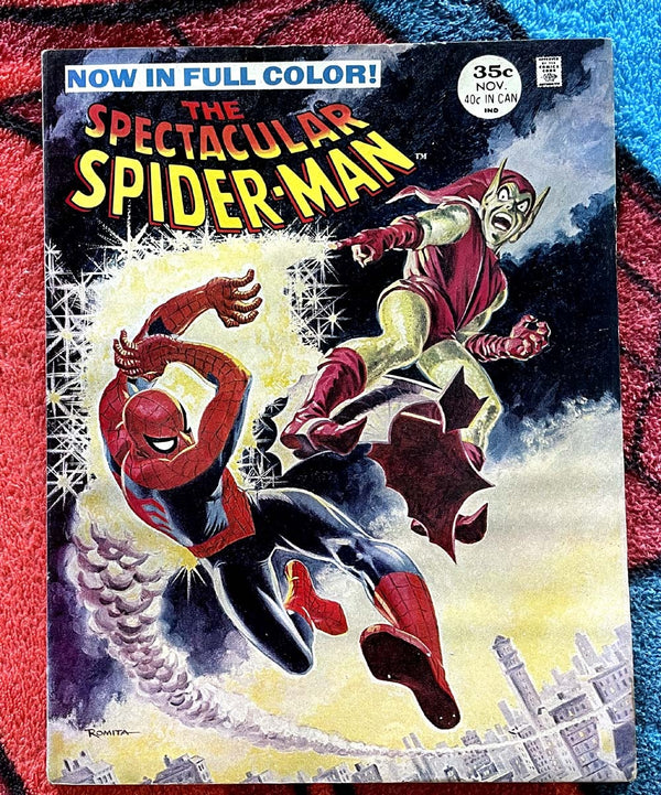 The SPECTACULAR SPIDER-MAN MAGAZINE #1 & 2 Fine-Very Fine