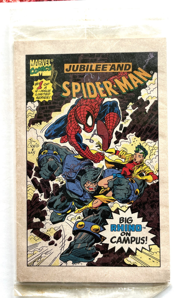 1993 MARVEL DRAKES SPIDER-MAN MINI COMIC BOOK #1 & 2 of 4 Fine