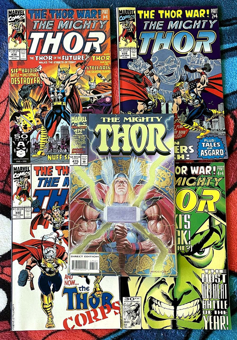 The Mighty Thor-The Thor War #1-4 VF-#475 en relief NM