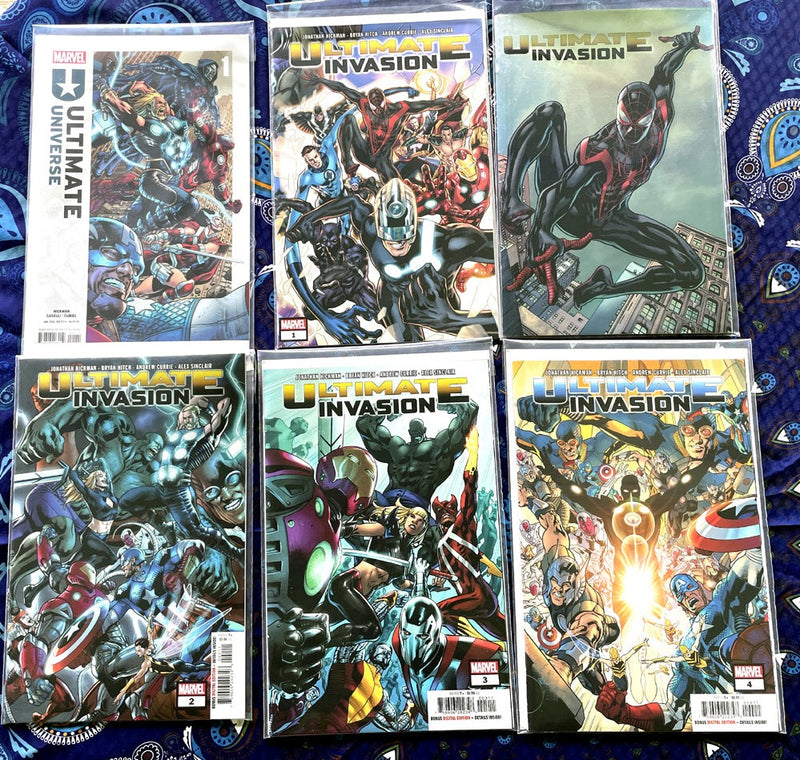 Ultimate Invasion 1-4, variante foil, Ultimate Universe