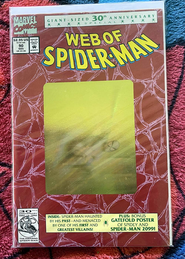 Spider-Man  2099 meets Spider-Man-Web #90 Gold variant VF-NM