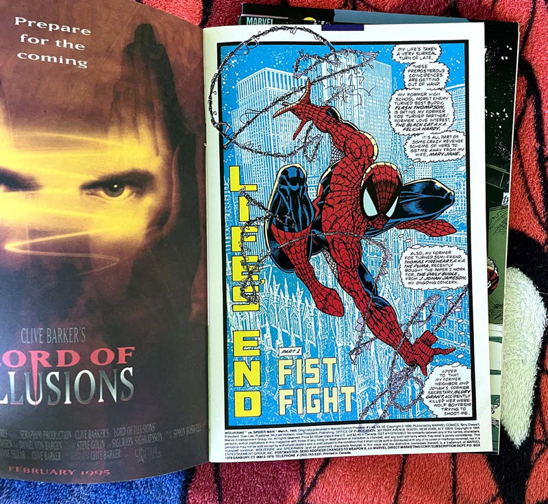 Spider-Man vs Wolverine 3 editions VF-NM VF-NM