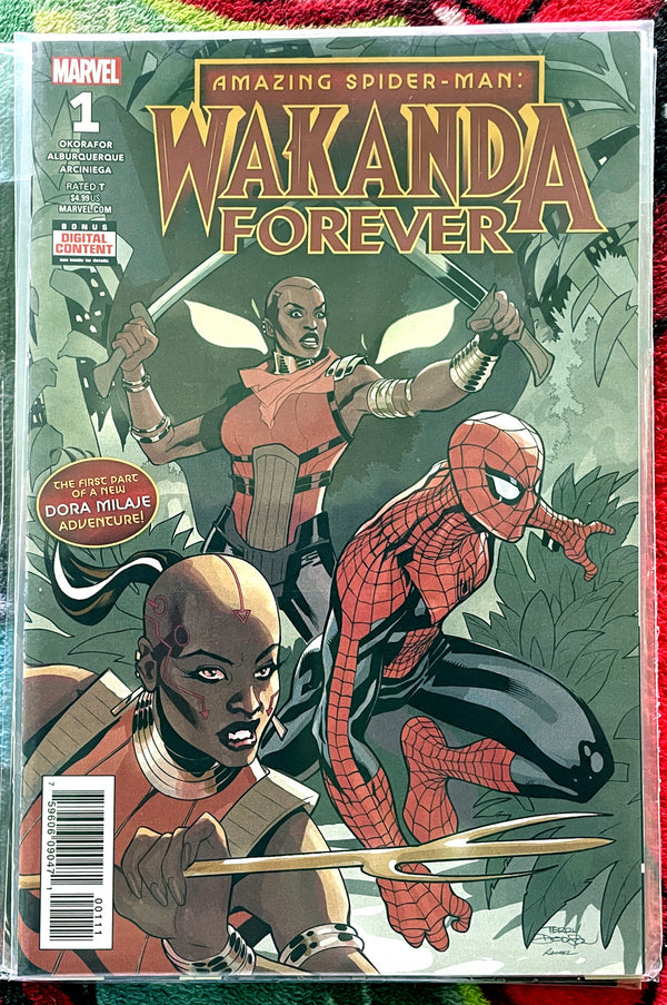 Wakanda Forever  Amazing/Avengers/X-Men #1 and  4 Variants complete NM
