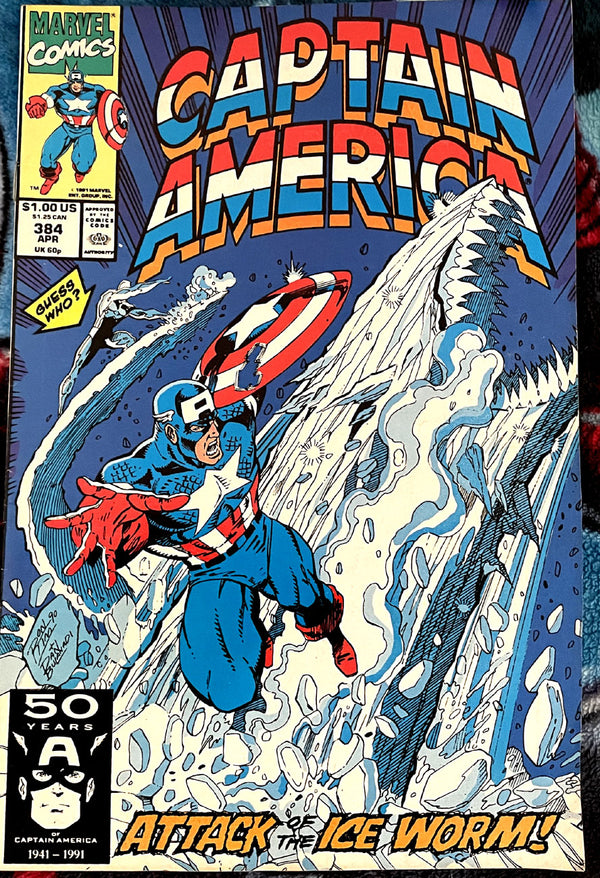 Avengers Family- Captain America #384 VF  Iceman