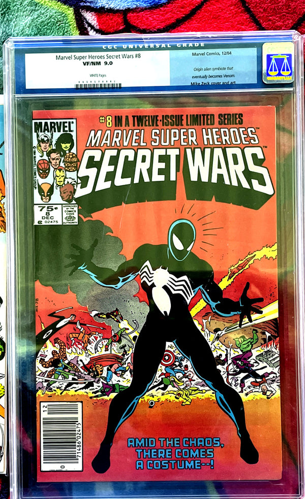 MARVEL SUPER HEROES SECRET WARS #1-12 full run complete-VF-NM-#8 CGC 9.0