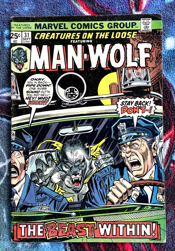 CREATURES ON THE LOOSE FEATURING MAN-WOLF #31  Fine