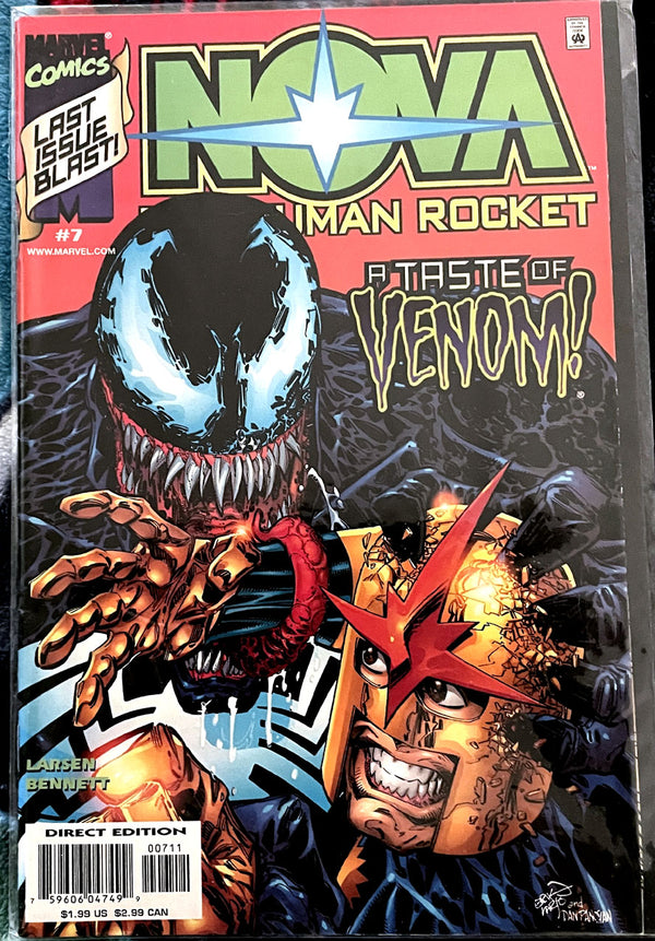 Marvel Modern Age- Nova #7 VF     last issue