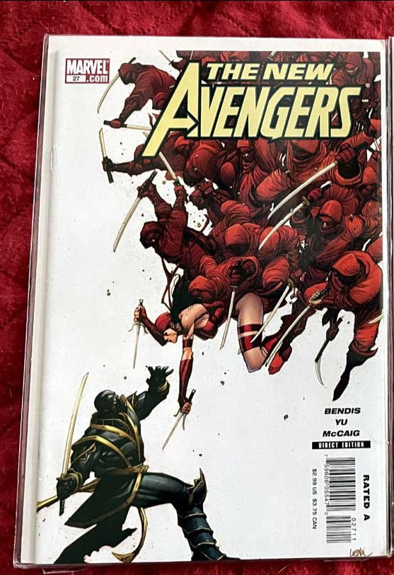 New Avengers #27-premier Clint Barton dans le rôle de Ronin NM-The Mighty Avengers #65 Hawkeye Origin G-VG