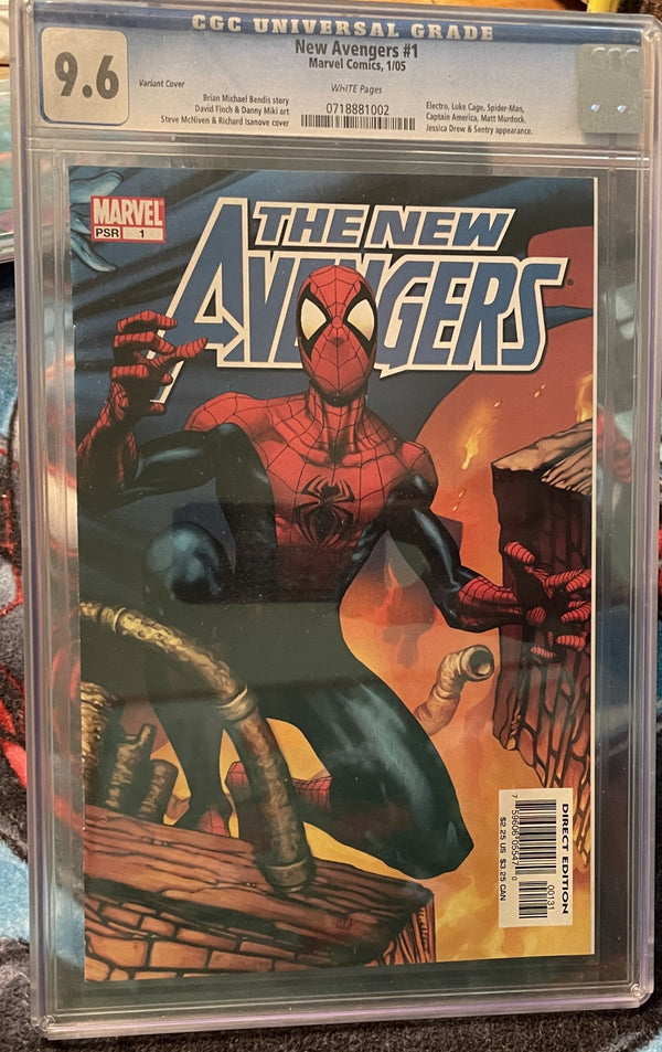 NEW AVENGERS #1CGC 9.6 Quesada variant